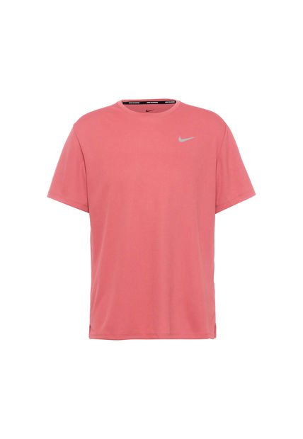 Camiseta Nike Dri Fit Uv Miler Running-Coral