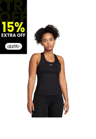Camiseta Sin Mangas Nike Swoosh Bra Tank Mujer-Negro Nike