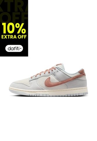 Tenis Hombre Nike Dunk Low Retro SE Gris/Rosa Nike