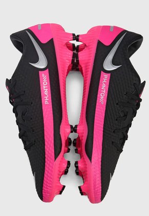 Guayo Negro-Rosado-Plateado Nike Phantom GT Academy FG/MG
