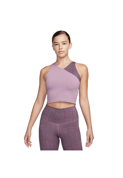 NIKE TOP SINGLET DAMA MORADO