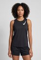 Camiseta Manga Sisa Running NIKE One Negro de Nike