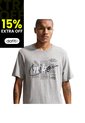 Camiseta Nike Tee Std Celebrate Brnd Hombre-Gris de Nike