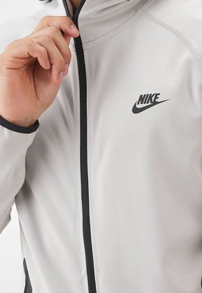 Hoodie Beige-Negro NIKE Tech
