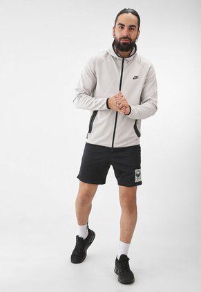 Hoodie Beige-Negro NIKE Tech