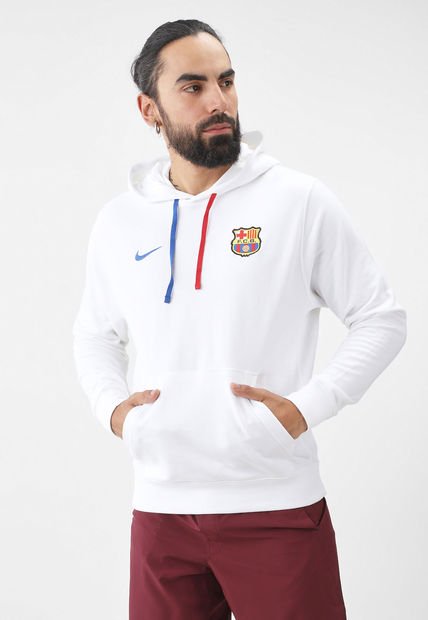Hoodie Blanco-Rojo-Azul Purpura NIKE Club FC Barcelona