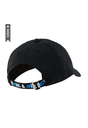 Gorra Nike Club Cap Us Swooshy Niños-Negro