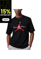 Camiseta Nike M J Brk Ess 85 Gfx Ss Crw Hombre-Negro de Nike