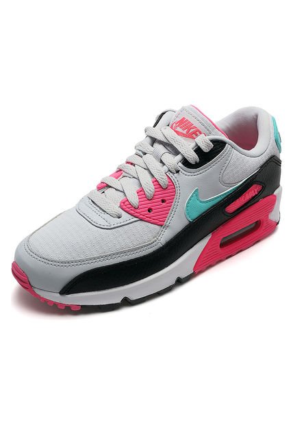 Nike Air Max Nike Rosas Con Verde Tenis Lifestyle Gris-Rosa