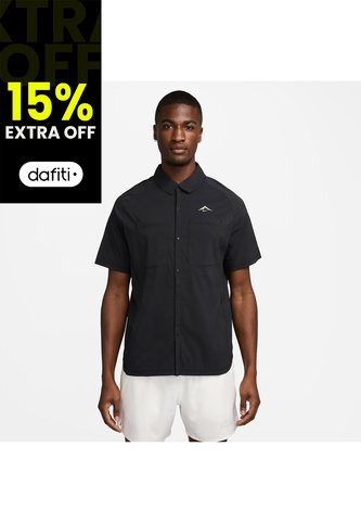 Camisa Hombre Running Nike Trail Negro Nike