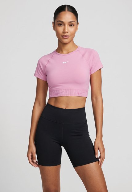 Camiseta Crop Training NIKE Pro Rosa