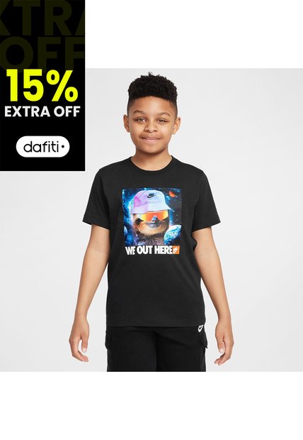 Camiseta Niños Lifestyle Nike Sportswear Negro