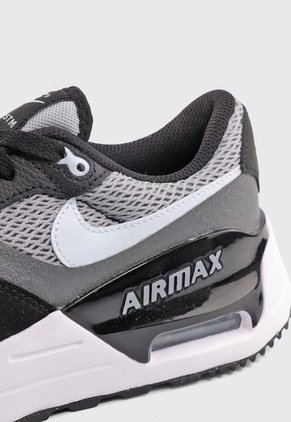 Tenis Lifestyle Negro-Gris-Blanco Nike Air Max System