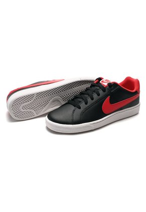 Tenis Lifestyle Negro-Rojo-Blanco Nike Court Royale