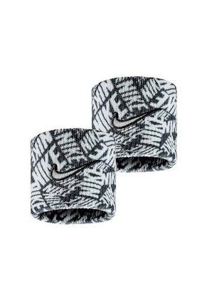 Muñequeras Nike Swoosh Classic Wr Hombre-Blanco/Negro