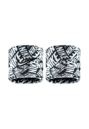 Muñequeras Nike Swoosh Classic Wr Hombre-Blanco/Negro