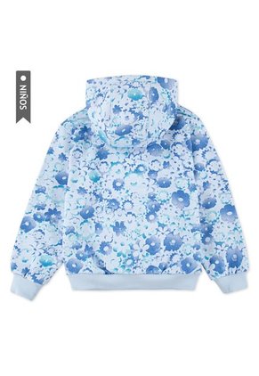 Hoodie Nike Flow-Ral Aop Pull Over Hoo Niña-Celeste