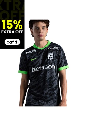 Camiseta Nike Atletico Nacional JSY SS STAD 3R Hombre-Negro Nike