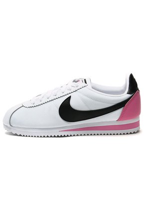 Tenis Blanco-Rosa-Negro Nike Classic Cortez