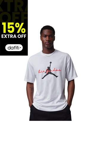 Camiseta Nike M J Brk Ess 85 Gfx Ss Crw Hombre-Blanco Nike