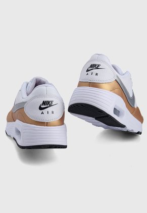 Tenis Lifestyle Blanco-Dorado-Plateado Nike Air Max SC