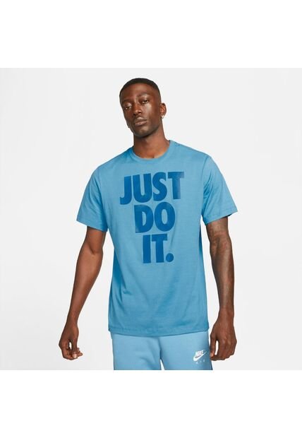 Camiseta Hombre Nike Tee Icon Just Do It - Azul Petroleo