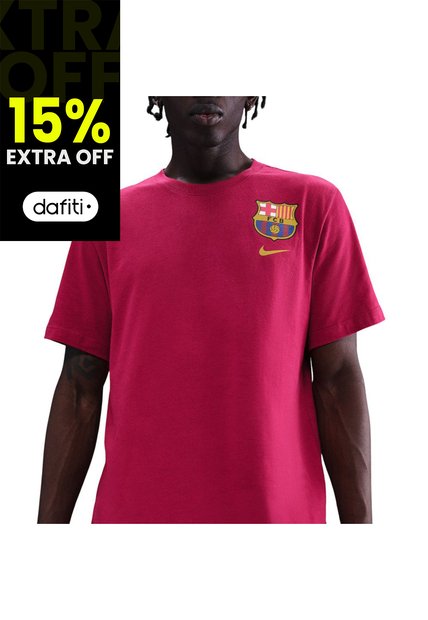 Camiseta Nike Fcb M Nk Crest Tee Hombre-Bordo