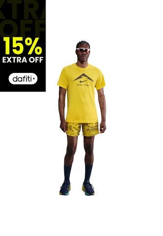Camiseta Nike Dri Fit Tee Trail Hombre-Amarillo Nike