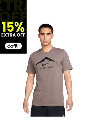 Camiseta Nike Dri Fit Tee Trail Hombre-Café Nike