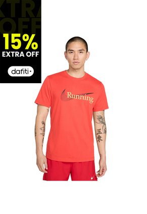Camiseta Esqueleto Nike Dri-Fit Legend Hombre-Rojo