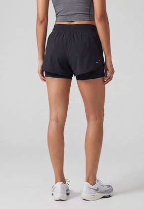 Short Running 2 en 1 NIKE Flow Negro