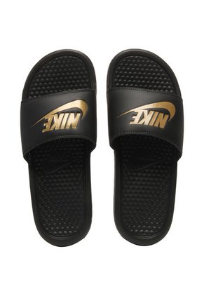 Playera Negro-Dorado Nike Benassi Jdi