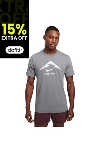 Camiseta Nike Dri Fit Tee Trail-Gris Nike