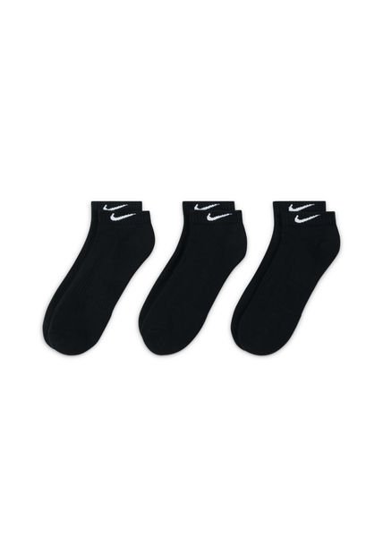 Medias Nike Everyday Cush Low 3Pr - Hombre-Negro