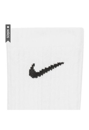Medias Nike Everydy Cush Crew 6Pr 108 Niño-Blanco Negro