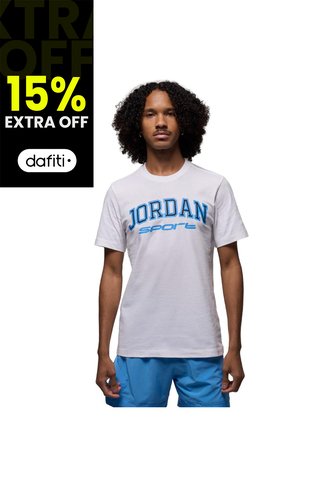 Camiseta Jordan Sport Arch Short Sleeve Crew-Blanco Nike