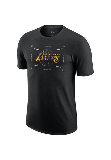Camiseta Hombre Nike LA Lakers Essentials Arc Logo 2 Negro