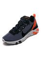 Tenis Running Azul-Naranja Nike React Element 55 Se de Nike