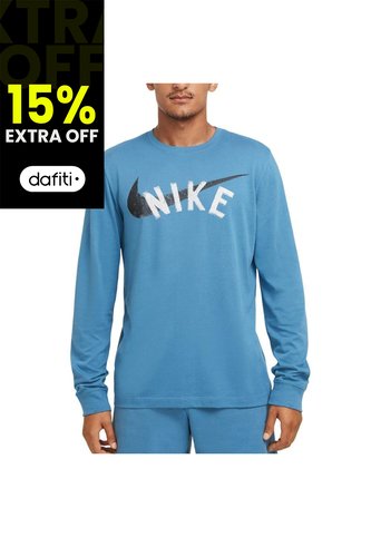 Sueter Nike Dri-fit Tee Ls Swoosh-Azul Nike