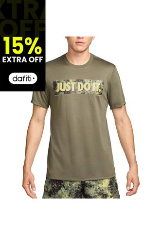 Camiseta Nike M Df Tee Rlgd Camo-Verde Nike