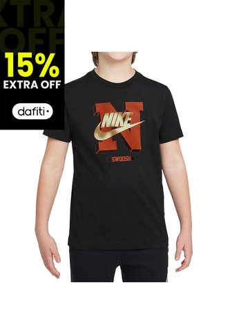 Camiseta Nike K Nsw Tee Futura Hbr Ssnl Niño-Negro Nike