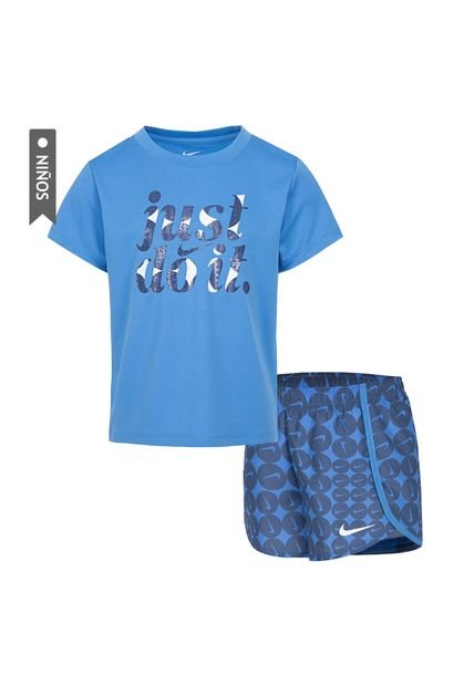 Conjunto Nike Essentials Aop Sprinter Se Niña-Azul