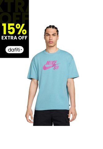 Camiseta Nike Action Sports Tee Logo Hbr-Celeste Nike