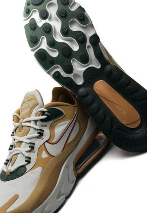 Tenis Lifestyle Blanco-Mostaza-Verde Nike Max 270 React