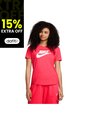 Camiseta Nike Sportswear Essentials Mujer-Rojo de Nike