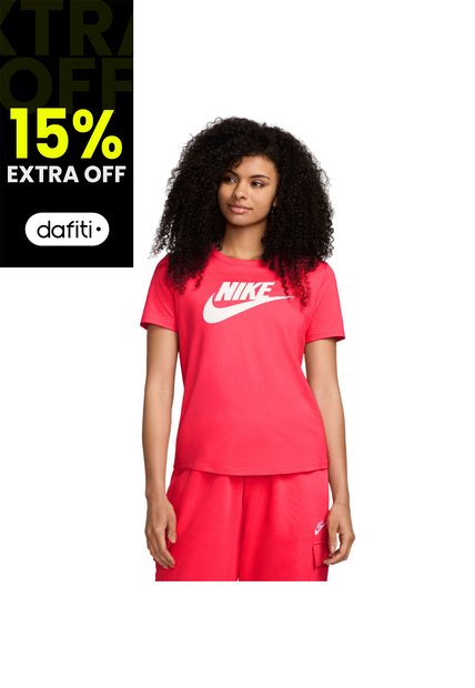 Camiseta Nike Sportswear Essentials Mujer-Rojo