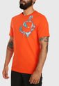Camiseta Naranja-Verde Nike Exploration Series de Nike
