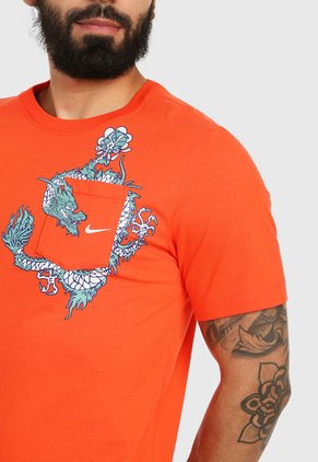 Camiseta Naranja-Verde Nike Exploration Series