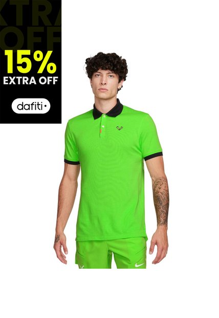 Camiseta Polo Nike Dri Fit Rafa Tennis-Verde