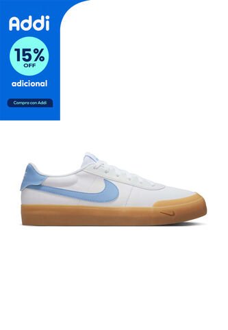 Tenis Nike Court Shot Hombre-Blanco/Azul Nike